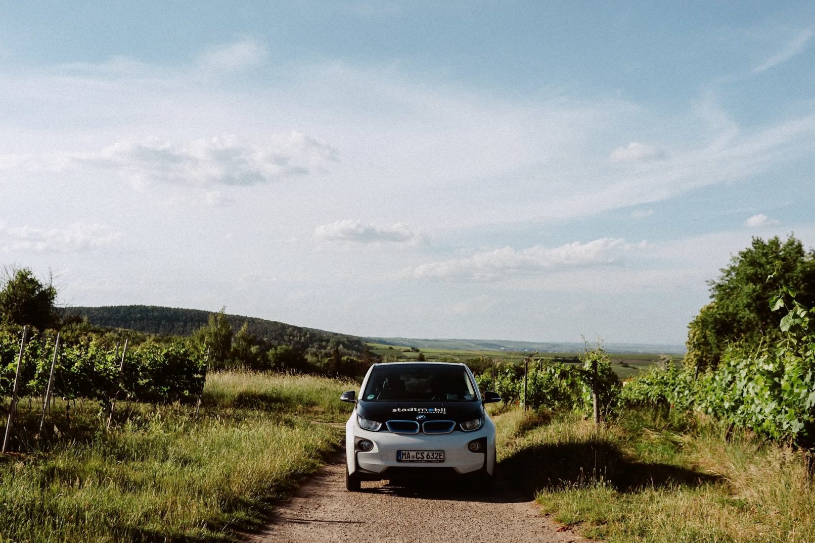 Corporate Fotografie Rhein Neckar Stadtmobil in den Weinbergen Bad Dürkheim