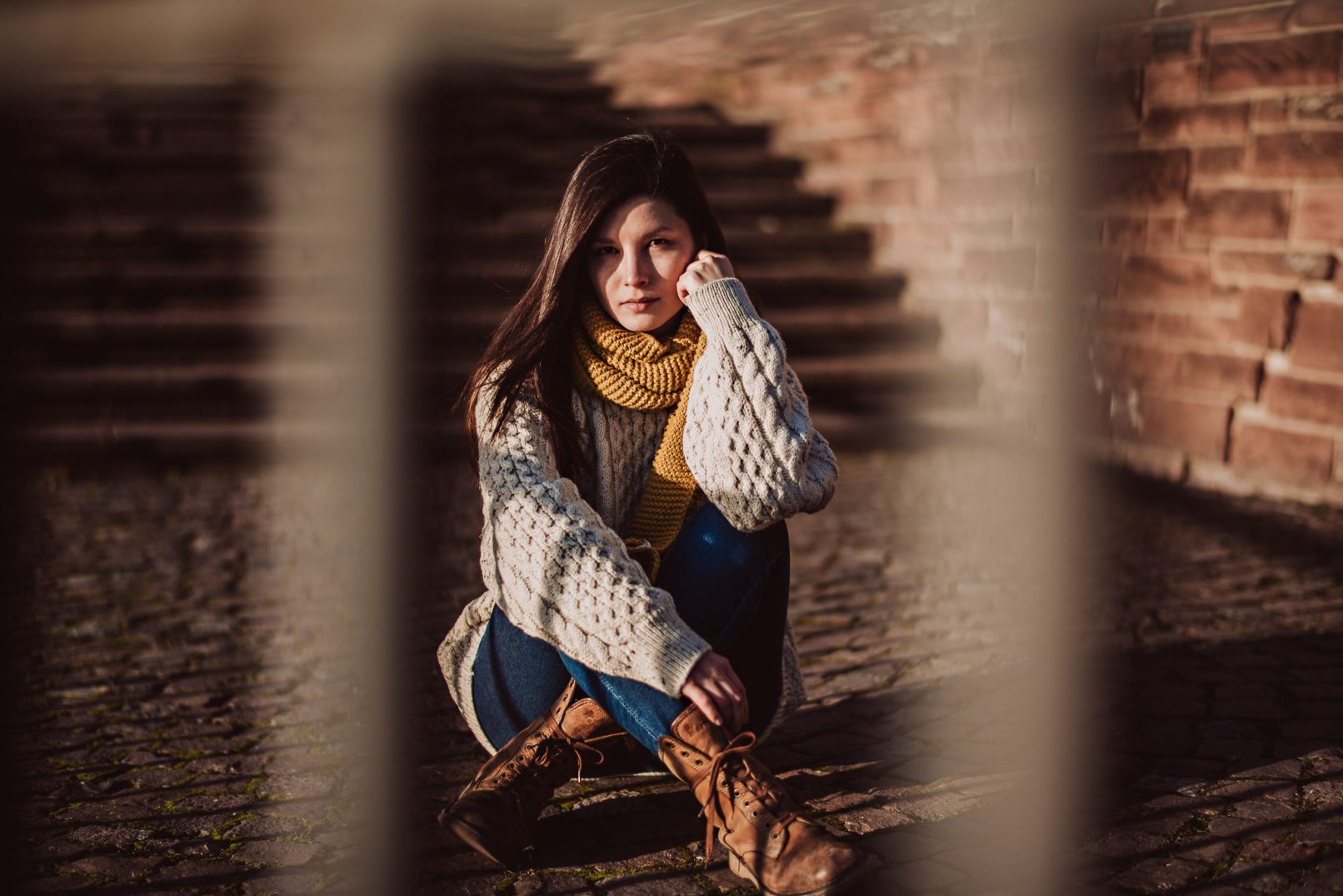 Portraits im Hafen Mannheim mit Akina Rhein